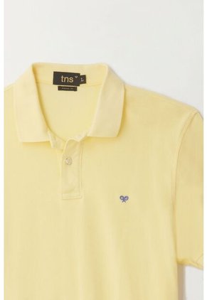 Tennis Polo Amarilla Con Raqueta Multicolor Para Hombre