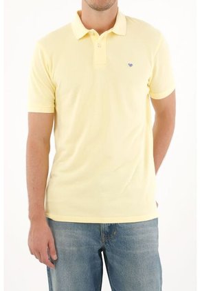 Tennis Polo Amarilla Con Raqueta Multicolor Para Hombre