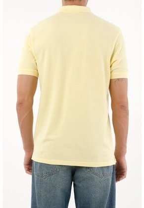 Tennis Polo Amarilla Con Raqueta Multicolor Para Hombre