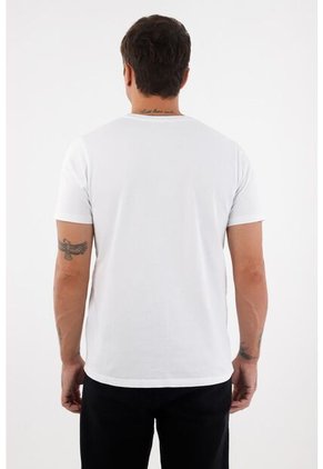 Tennis Camiseta En 100% Algodón Blanca Para Hombre