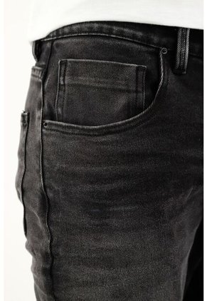 Jean Super Skinny Negro Para Hombre