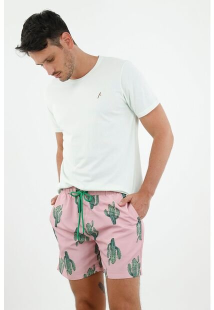 Pantaloneta Rosada Para Hombre