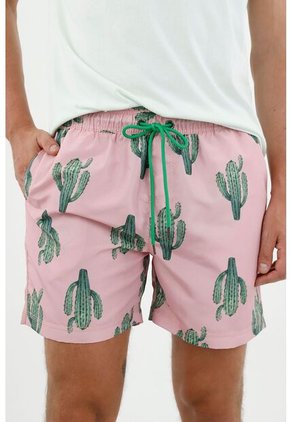 Pantaloneta Rosada Para Hombre