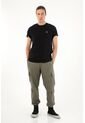 Tennis Camiseta Negra Estampada En Espalda Para Hombre de Tennis