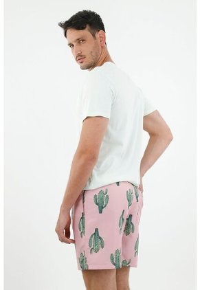 Pantaloneta Rosada Para Hombre