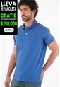 Tennis Polo Slim Fit Con Bordado En Azul Para Hombre de Tennis