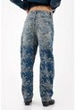 Tennis Jean Relax Fit Con Estampado Floral En Denim Para Mujer de Tennis