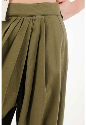Tennis Pantalón En Drill Liviano Verde Para Mujer