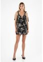 Tennis Vestido Negro Con Detalles Bordados Para Mujer de Tennis