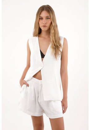 Tennis Short Tipo Sastre Crudo Para Mujer