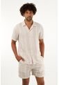 Tennis Camisa Crudo Tipo Bowling A Rayas Para Hombre de Tennis