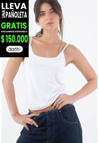 Tennis Camiseta De Tiras Blanca Para Mujer Tennis