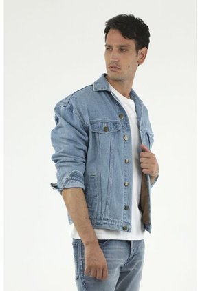 Chaqueta Azul Para Hombre