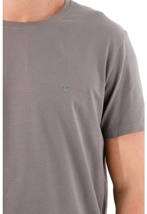 Tennis Camiseta Cuello Redondo Gris Para Hombre