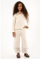 Pantalón Jogger Con Detalles De Encaje Crudo Para Niña de Tennis