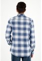 Tennis Camisa Tipo Leñadora Azul Para Hombre de Tennis