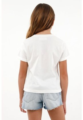 Camiseta Con Estampado Frontal Para Niña