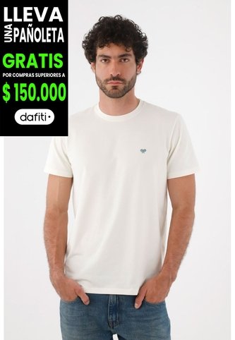 Tennis Camiseta Para Hombre De Algodón Crudo Regular Con Mini Raquetas En El Pecho Tennis