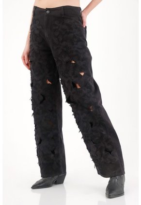 Tennis Pantalón De Tiro Alto Negro Para Mujer