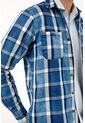 Tennis Camisa Azul Tipo Leñadora Para Hombre de Tennis