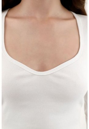 Camiseta Blanca Tipo Crop Para Mujer