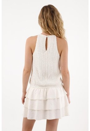 Tennis Vestido Corto Con Cuello Alto Para Mujer