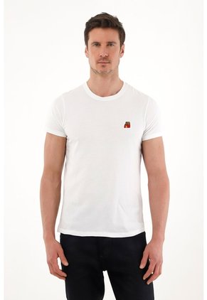 Tennis Camiseta De Manga Corta Blanca Para Hombre