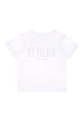 Tennis Camiseta Blanca Manga Corta Con Estampado Para Mujer