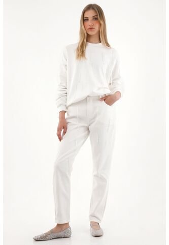 Tennis Jean Mom De Tiro Alto En Denim Crudo Para Mujer Tennis