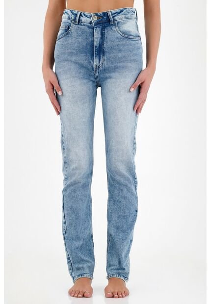 Tennis Jean De Tiro Alto Azul Para Mujer