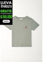 Tennis Camiseta Básica Con Estampado De Cerezas Gris Para Mujer de Tennis