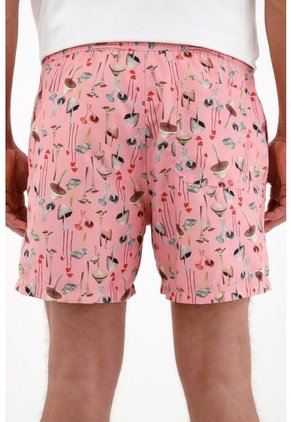Pantaloneta De Baño Con Estampado De Hongos Para Hombre