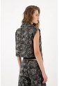 Tennis Chaleco Corto Tipo Blazer Algodón En Negro Para Mujer de Tennis