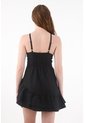 Tennis Vestido Corto Con Estampado Negro Para Mujer de Tennis