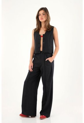 Tennis Chaleco Pretinero De Rayas Brillantes Para Mujer