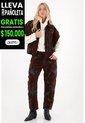 Tennis Chaleco Oversize En Tela Velvet Café Para Mujer de Tennis