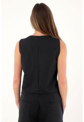 Tennis Chaleco Pretinero De Rayas Brillantes Para Mujer