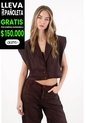 Tennis Chaleco Crop Con Estampado Animal Print Para Mujer de Tennis