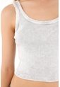 Tennis Camiseta Tipo Esqueleto En Rib Gris Para Mujer de Tennis