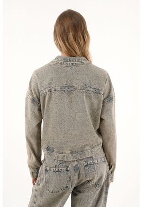 Tennis Chaqueta Crop Con Cordón Decorativo Para Mujer