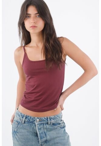 Tennis Camiseta Morada De Tiras Para Mujer Tennis