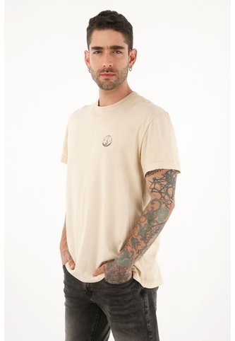 Camiseta Crudo Con Estampado Para Hombre Tennis