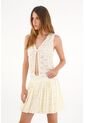 Tennis Chaleco Con Textura Y Transparencia Crudo Para Mujer de Tennis