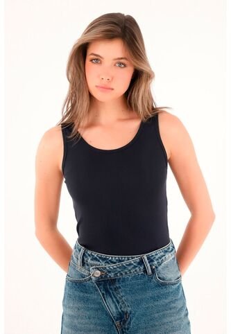 Tennis Camiseta Negra Ajustada Para Mujer Tennis