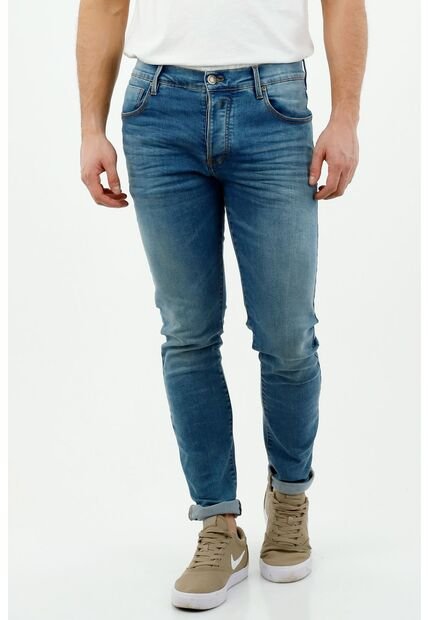 Jean Para Hombre Tennis, Jeans Super Skinny Plano Cintura Con Pretina