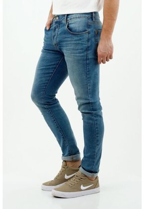 Jean Para Hombre Tennis, Jeans Super Skinny Plano Cintura Con Pretina