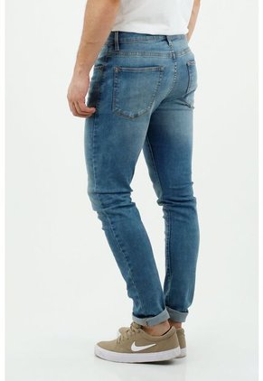 Jean Para Hombre Tennis, Jeans Super Skinny Plano Cintura Con Pretina