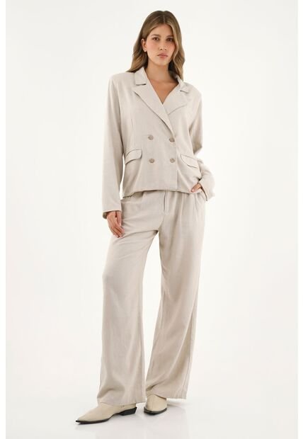 Tennis Chaqueta Tipo Blazer Crudo Para Mujer