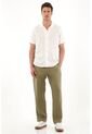 Tennis Pantalón Chino En 100% Lino Verde Para Hombre de Tennis