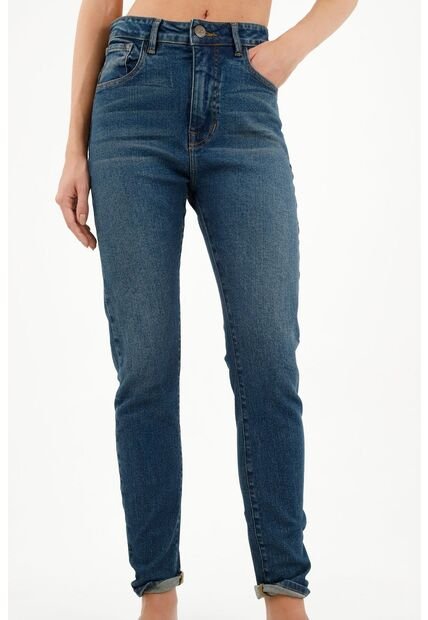 Tennis Jean Tipo Jegging Azul  Para Mujer